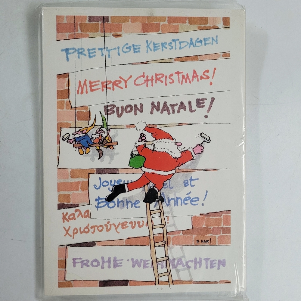 Vintage Unicef Santa Claus Postcards / Set of 20 in packaging